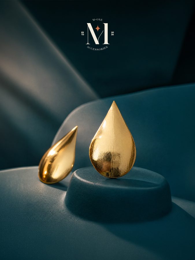 Teardrop Stud Earrings
