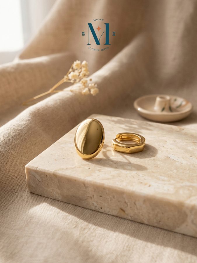 Dome Ring & Chunky Band Set