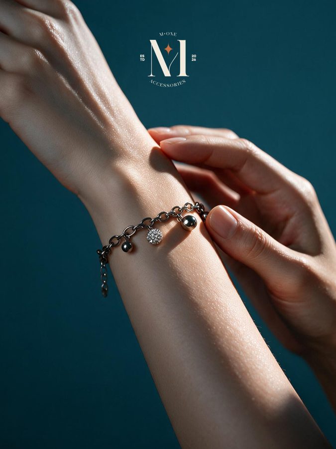 Silver Charm Chain Bracelet