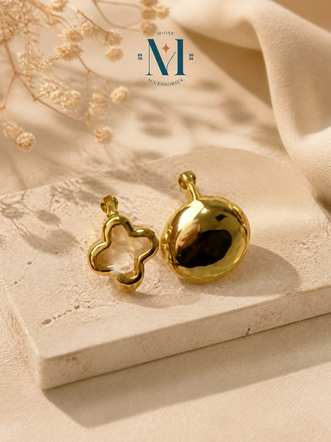 Puffy Clover & Dome Studs
