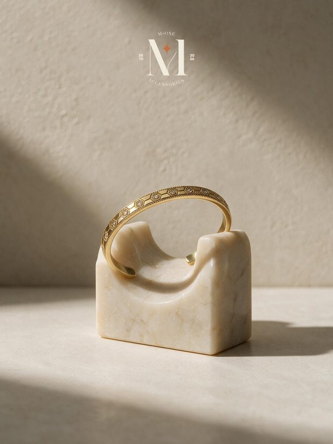 Open Gold Bangle