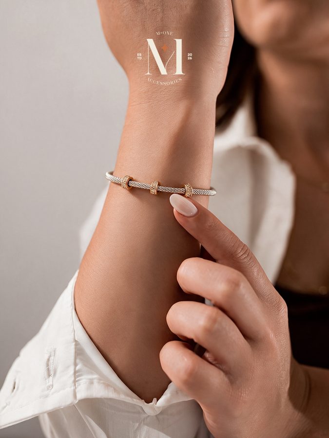 Cream Bead Bar Bracelet