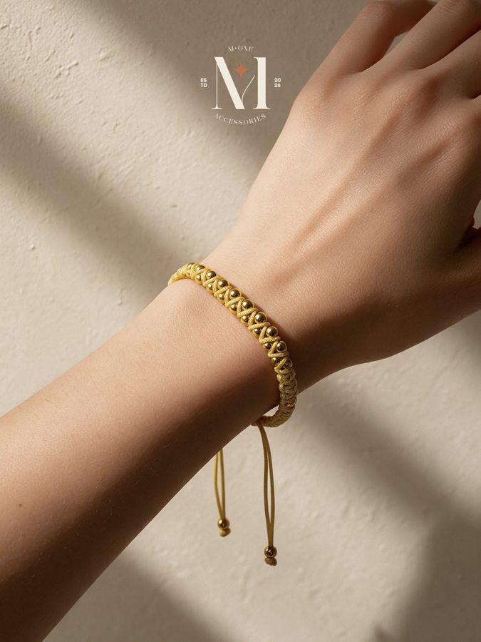 Gold Macramé Bracelet