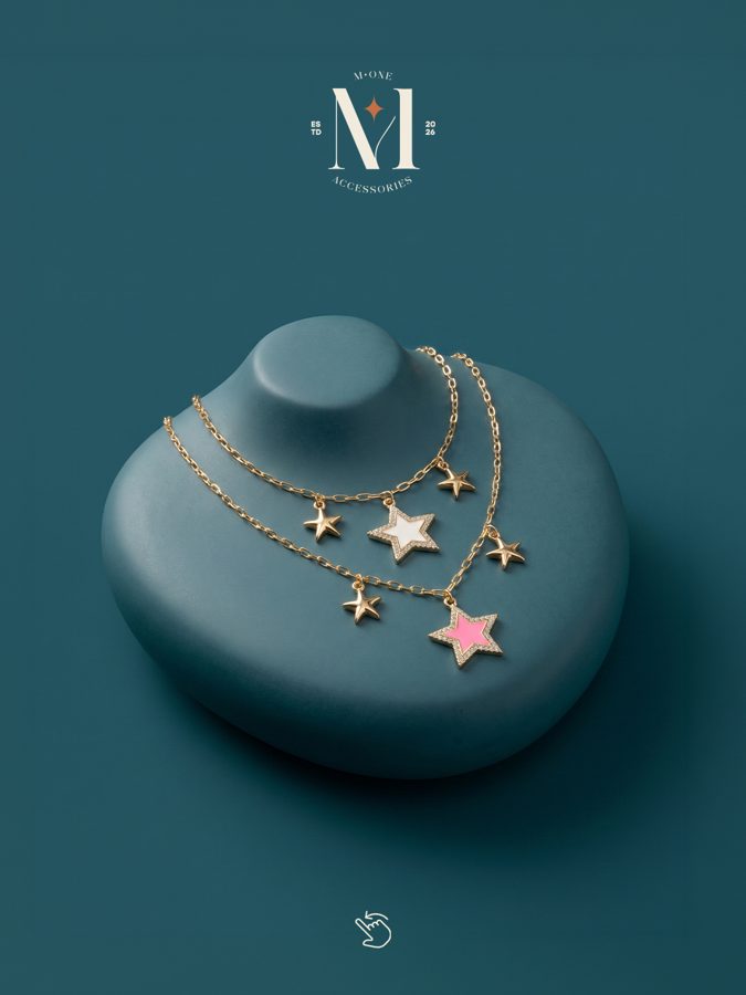 Twin Star Necklace