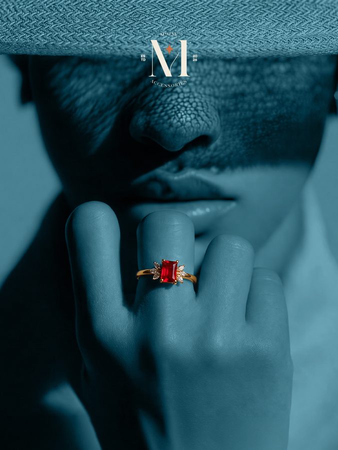 Red Baguette Ring