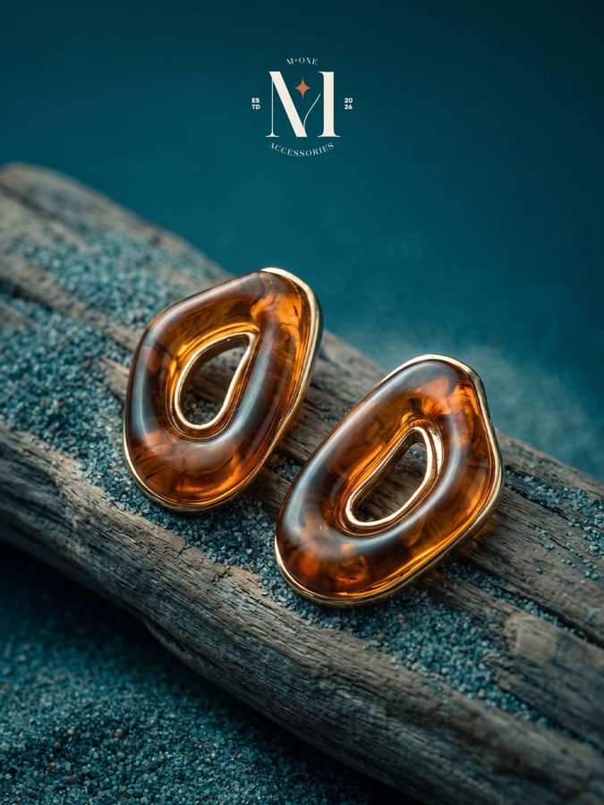 Tortoiseshell Loop Earrings