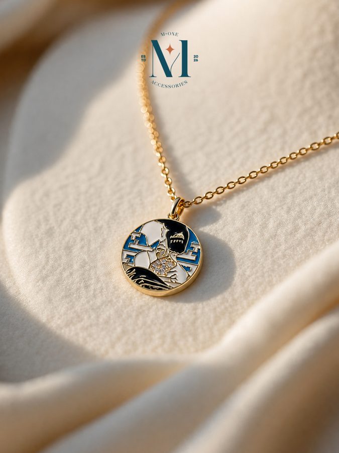 Azure Portrait Medallion