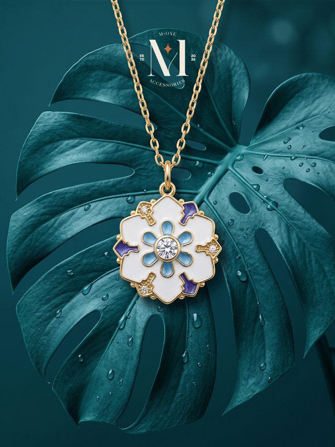 Enamel Bloom Pendant