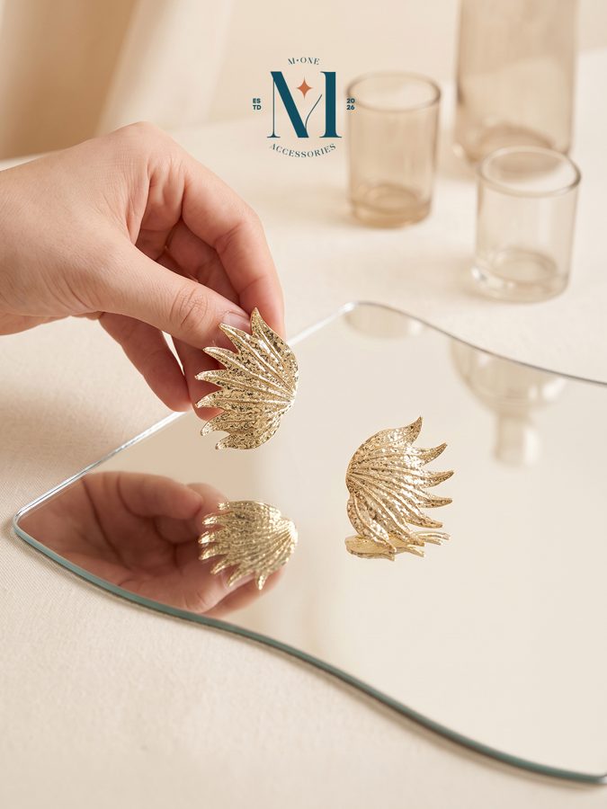 Sculpted Fan Earrings