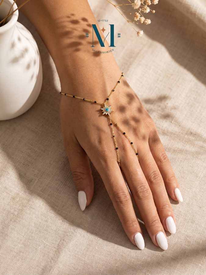 Blue Stone Hand Chain