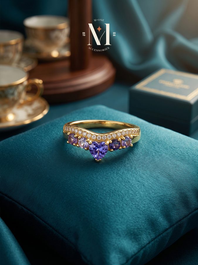Tanzanite Tiara Ring