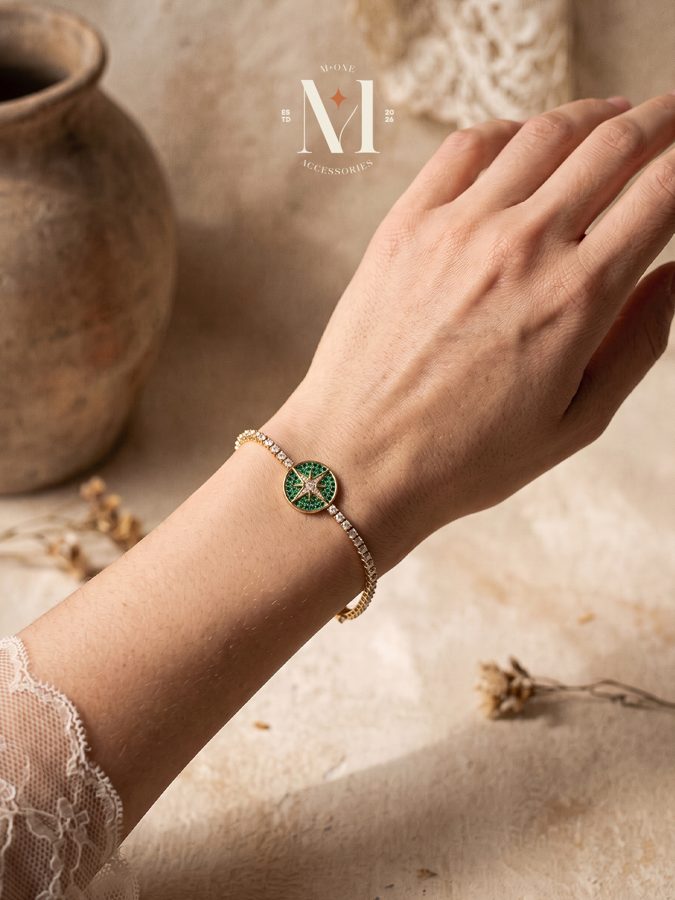 Green North Star Bracelet