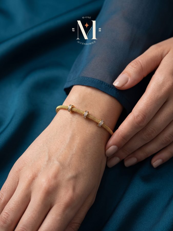 Crystal Station Bar Bangle