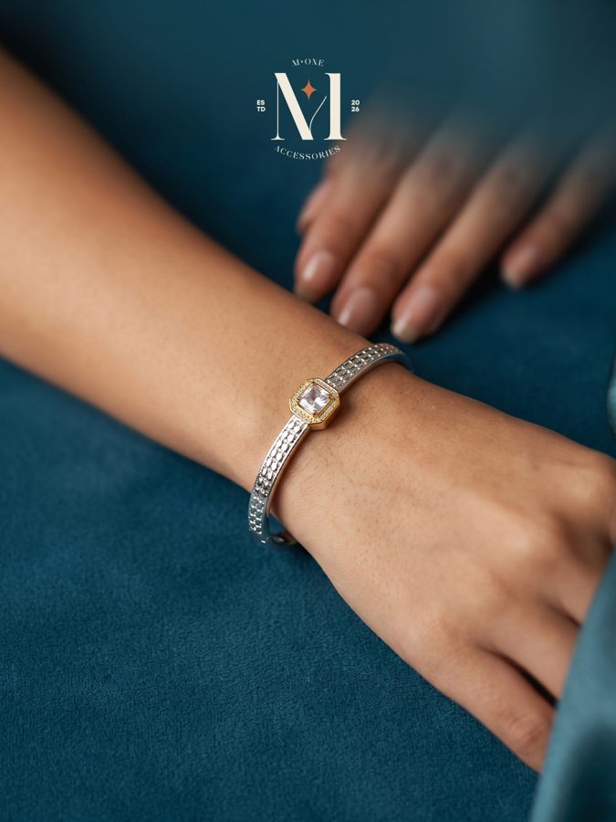 Crystal Mesh Bangle