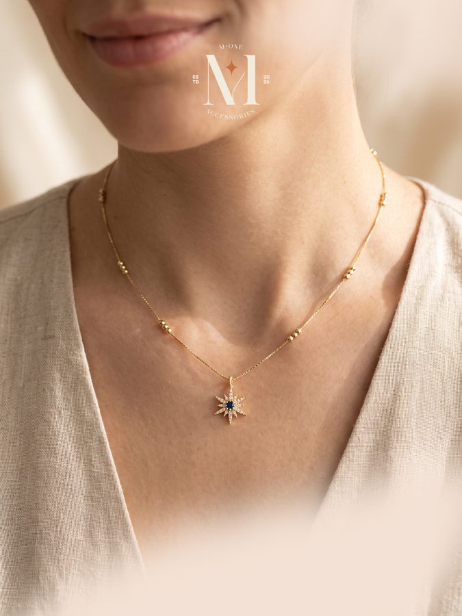 Fine North Star Necklace